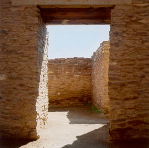 A doorway at the Salinas Pueblos Mission National Park