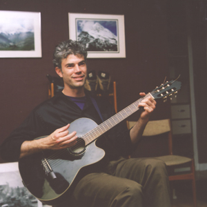 John Simmons playing guitar