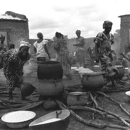 This was a party to celebrate the successful completion of a village development project near Ouellessebougou